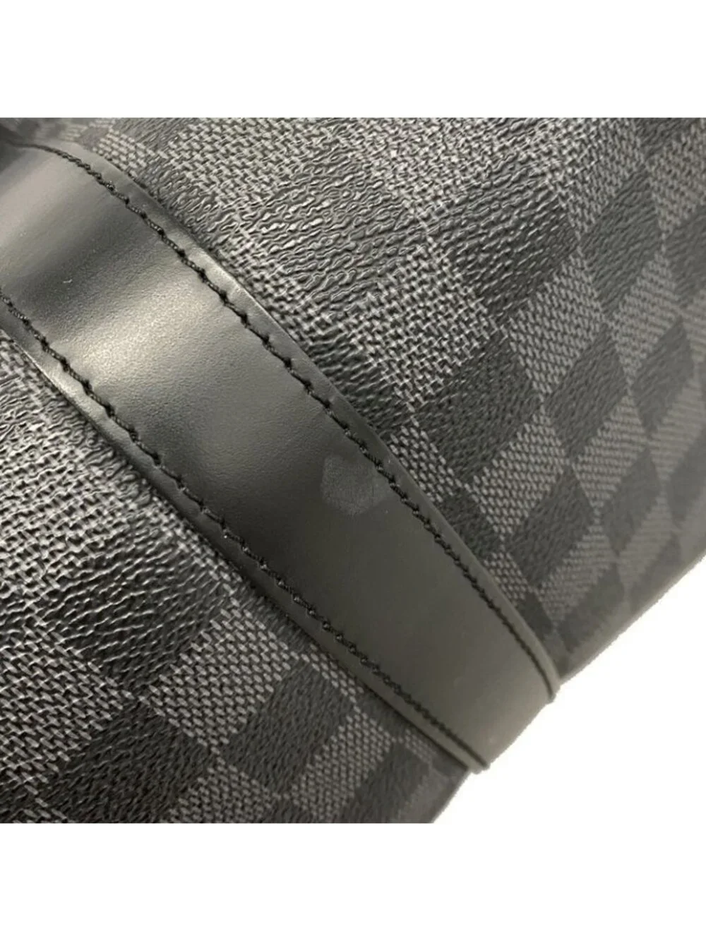 ★SOLD★ Louis Vuitton Boston Bag Damier Graphite Keepall Bandouliere 45 Black - Picture 9 of 10